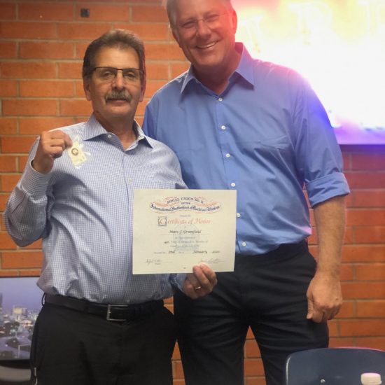Marc Greenfield Receives 40-year Pin!