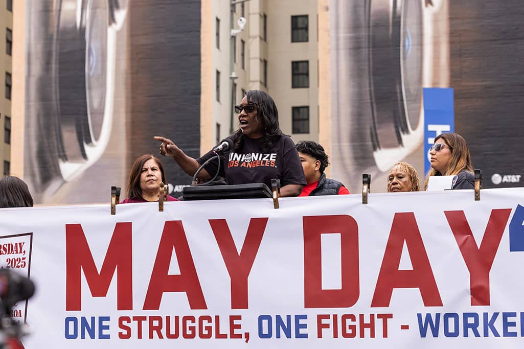 L.A. UNION MEMBERS MARK MAY DAY 